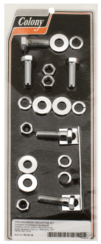 Transmission mounting kit BT65-E77 Chrom For Harley-Davidson