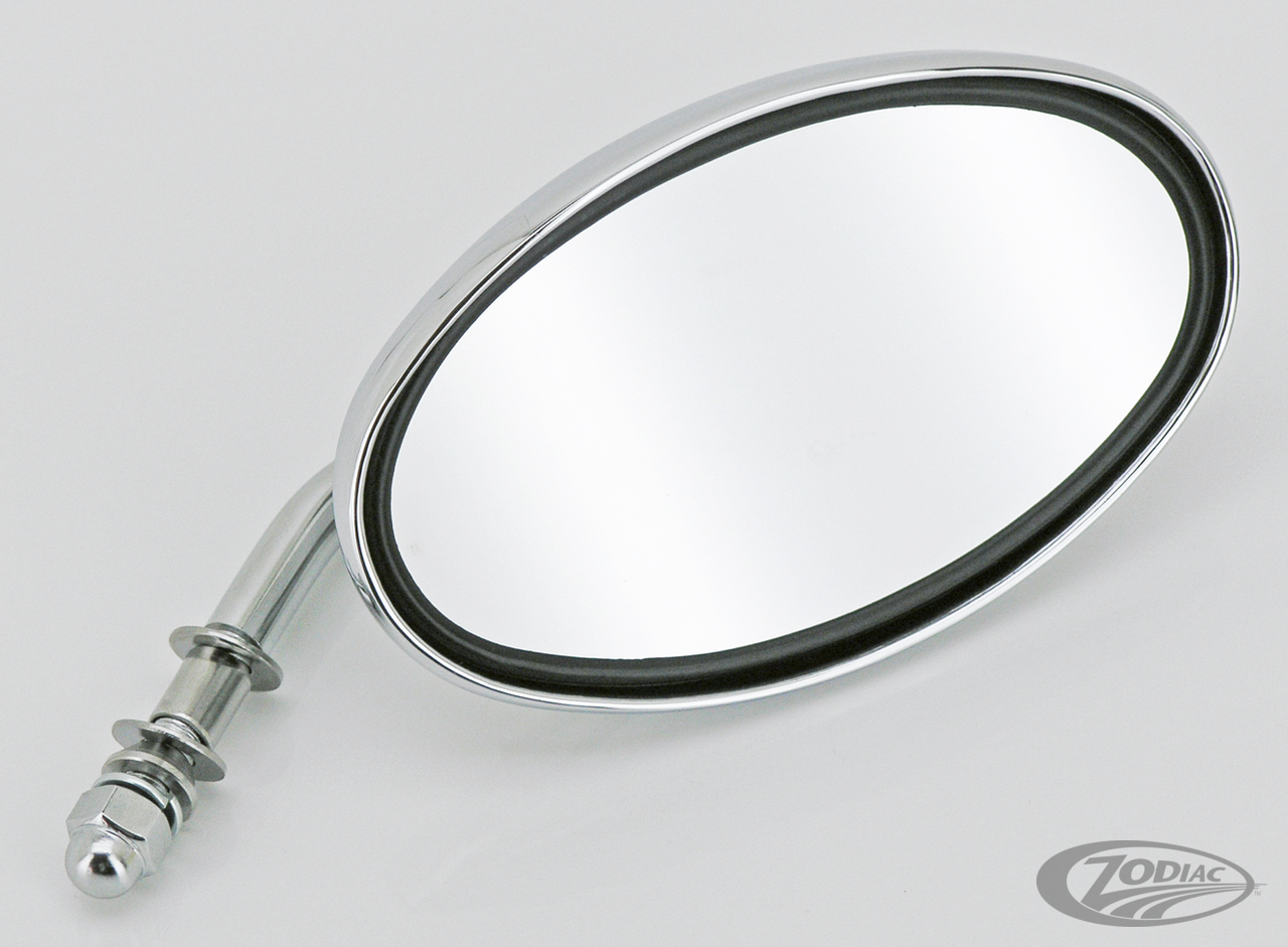 GZP Slimline mirror with visor & Eagle l For Harley-Davidson