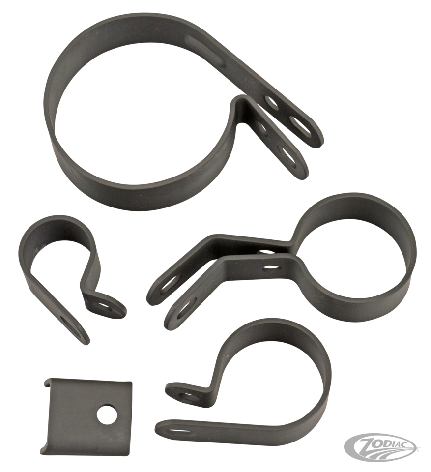 Blk Knucklehead BT41-47 exhaust clampkit For Harley-Davidson