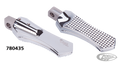 DIAMOND FOOTPEGS CHR For Harley-Davidson