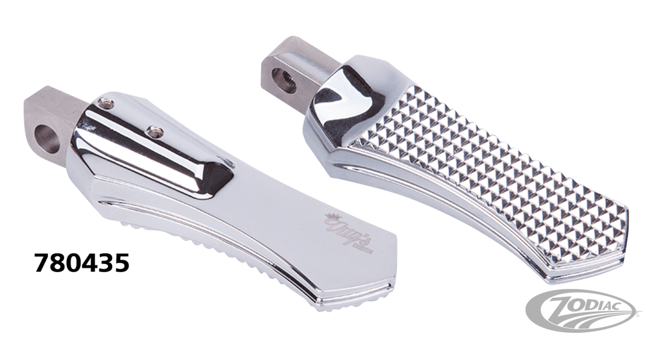 DIAMOND FOOTPEGS CHR For Harley-Davidson