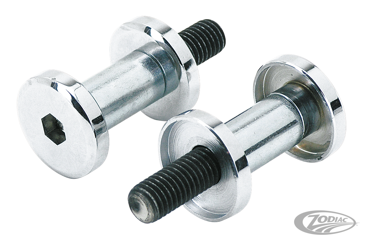 GZP Chrome flushmount riser bolt kit 1/2 For Harley-Davidson