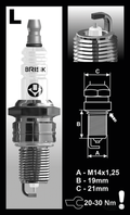 4Pck Brisk LR17YS Spark plug For Harley-Davidson