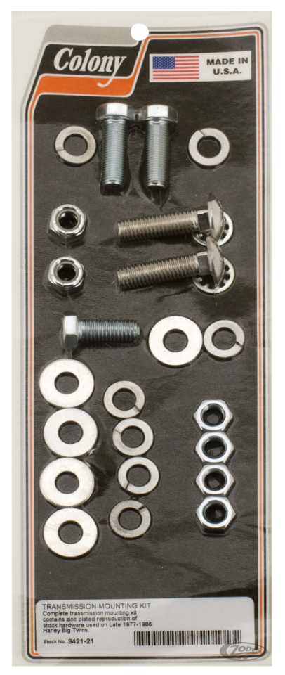 Transmission mounting kit BTL77-86 Chrom For Harley-Davidson