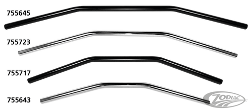 1" Handlebars Drag Bar 28" BLK For Harley-Davidson