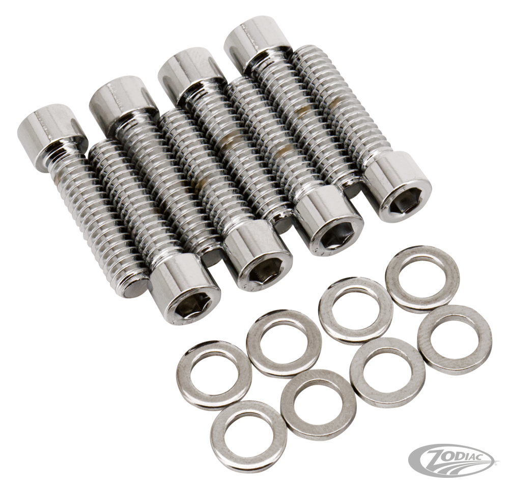 Lifter base screws BT99-up XL04-up chrom For Harley-Davidson