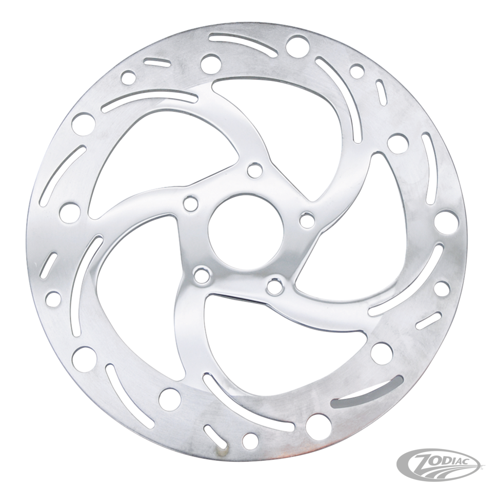 Disc rotor 11,5" 5-spoke slotted/drilled For Harley-Davidson