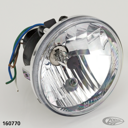 GZP 4.50" E-approved light unit For Harley-Davidson