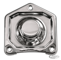 GZP Chrome Solenoid cover BT91-06 w/scre For Harley-Davidson