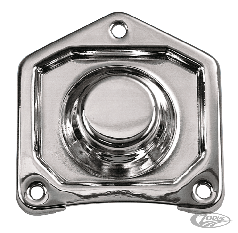 GZP Chrome Solenoid cover BT91-06 w/scre For Harley-Davidson