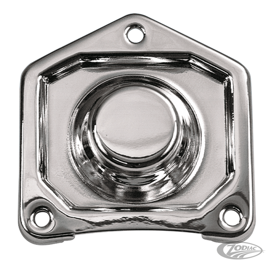 GZP Chrome Solenoid cover BT91-06 w/scre For Harley-Davidson