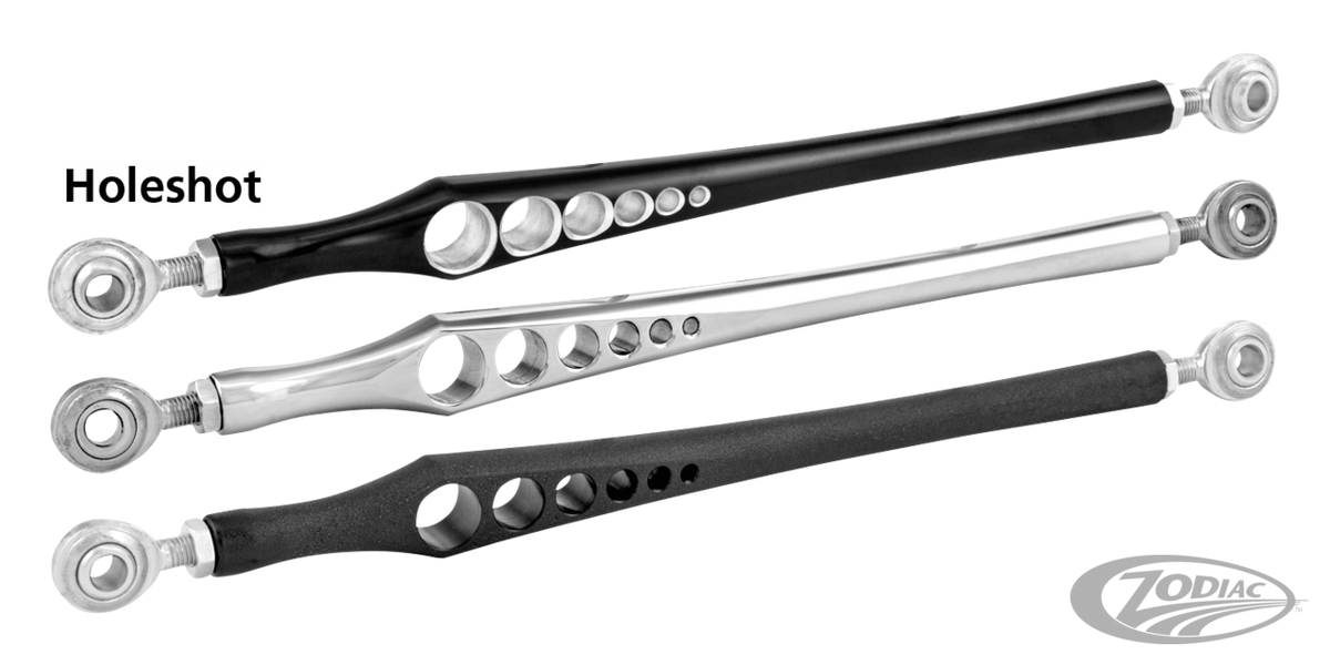 PM SHIFT ROD, HOLESHOT Chrome For Harley-Davidson