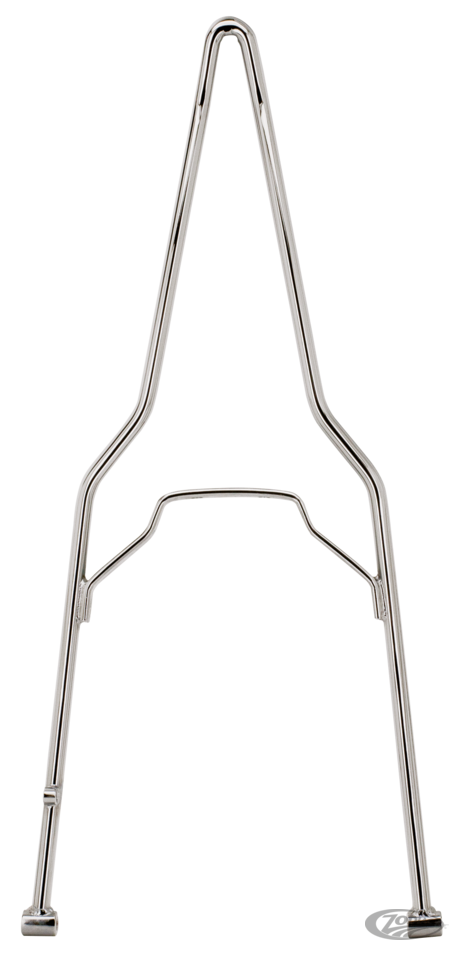 Chr rigid sissybar 26" high 6" flat fndr For Harley-Davidson