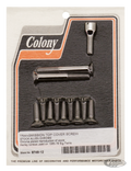 Trans top cover screw kit BT65-78 Chrome For Harley-Davidson