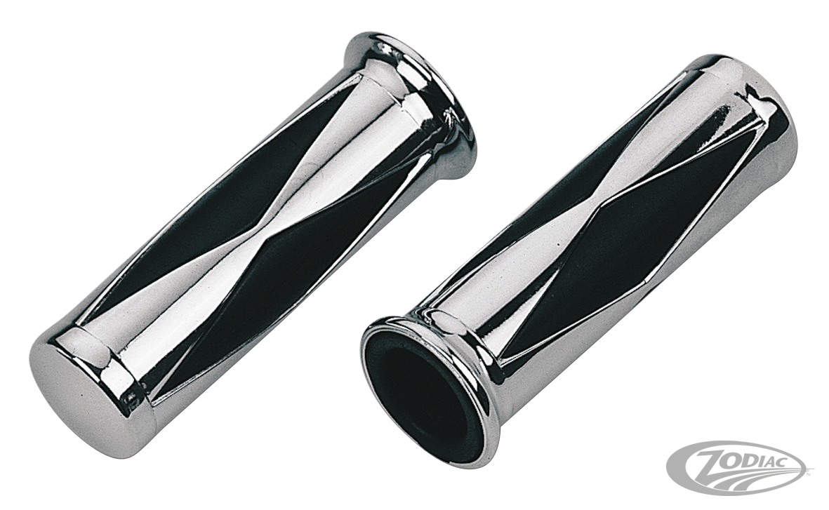GZP Diamond grips,1"+1-1/8" - 5" For Harley-Davidson