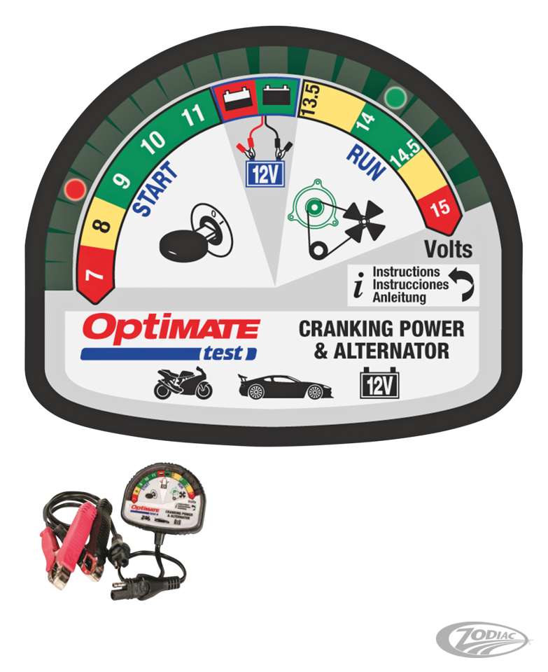 Optimate Crank power & alternator tester For Harley-Davidson