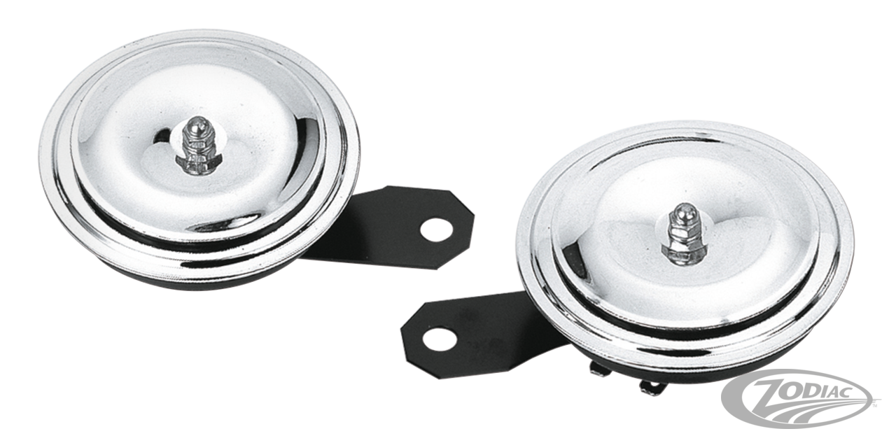 GZP Chrome horn set universal use For Harley-Davidson