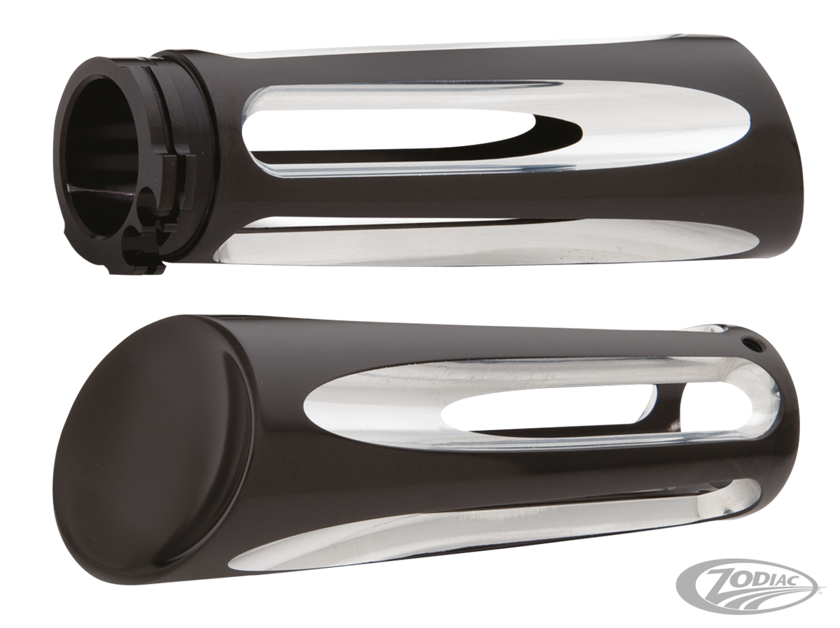 DEEP CUT GRIPS, 76-08 BT (EXCEPT 08 FLT) For Harley-Davidson