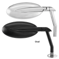PM Vision Oval mirror Chrome For Harley-Davidson