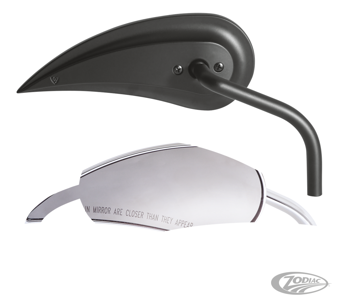 RAD-III TEARDROP MIRROR, LEFT (HD ONLY) For Harley-Davidson