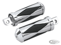 GZP Diamond foot pegs,pass. male For Harley-Davidson