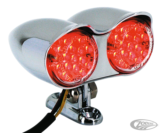 GZP Hi Glide Dual red light clear lens E For Harley-Davidson