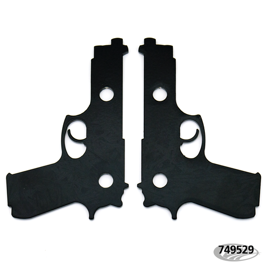 Beretta 2" Tankrisers black For Harley-Davidson