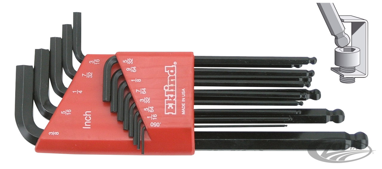 Eklind 13 Piece Ball Hex L key set For Harley-Davidson