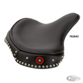 Solo saddle deluxe early style black For Harley-Davidson