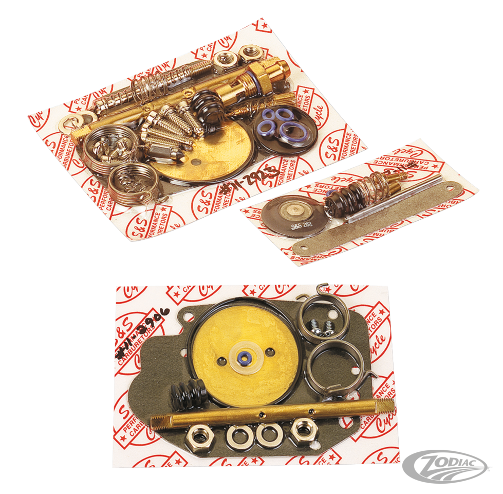 Accelerator pump rebuild kit SUPER E & G For Harley-Davidson