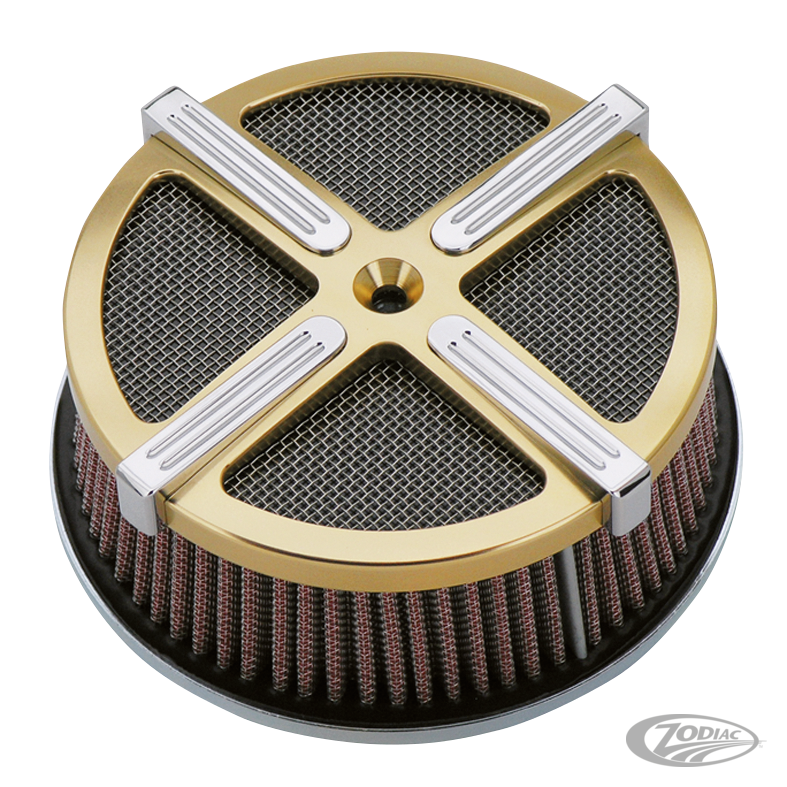 GZP Bronze & Chr 3D Active HP Aircleaner For Harley-Davidson