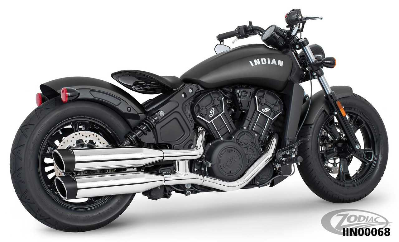 Freedom Liberty mufflrs chr/blk Scout14 For Harley-Davidson