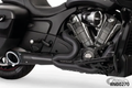 TURNOUT 2-1 W/SLSH BK/SCLPTD BK CHLNGR20 For Harley-Davidson