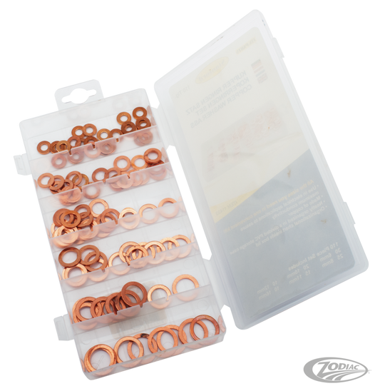 110pc Copper ring assortment box For Harley-Davidson