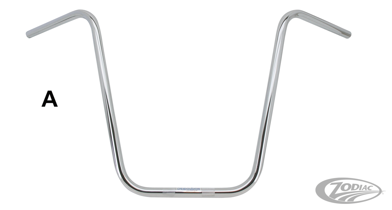 Near Space Apehanger black w/ dimples For Harley-Davidson