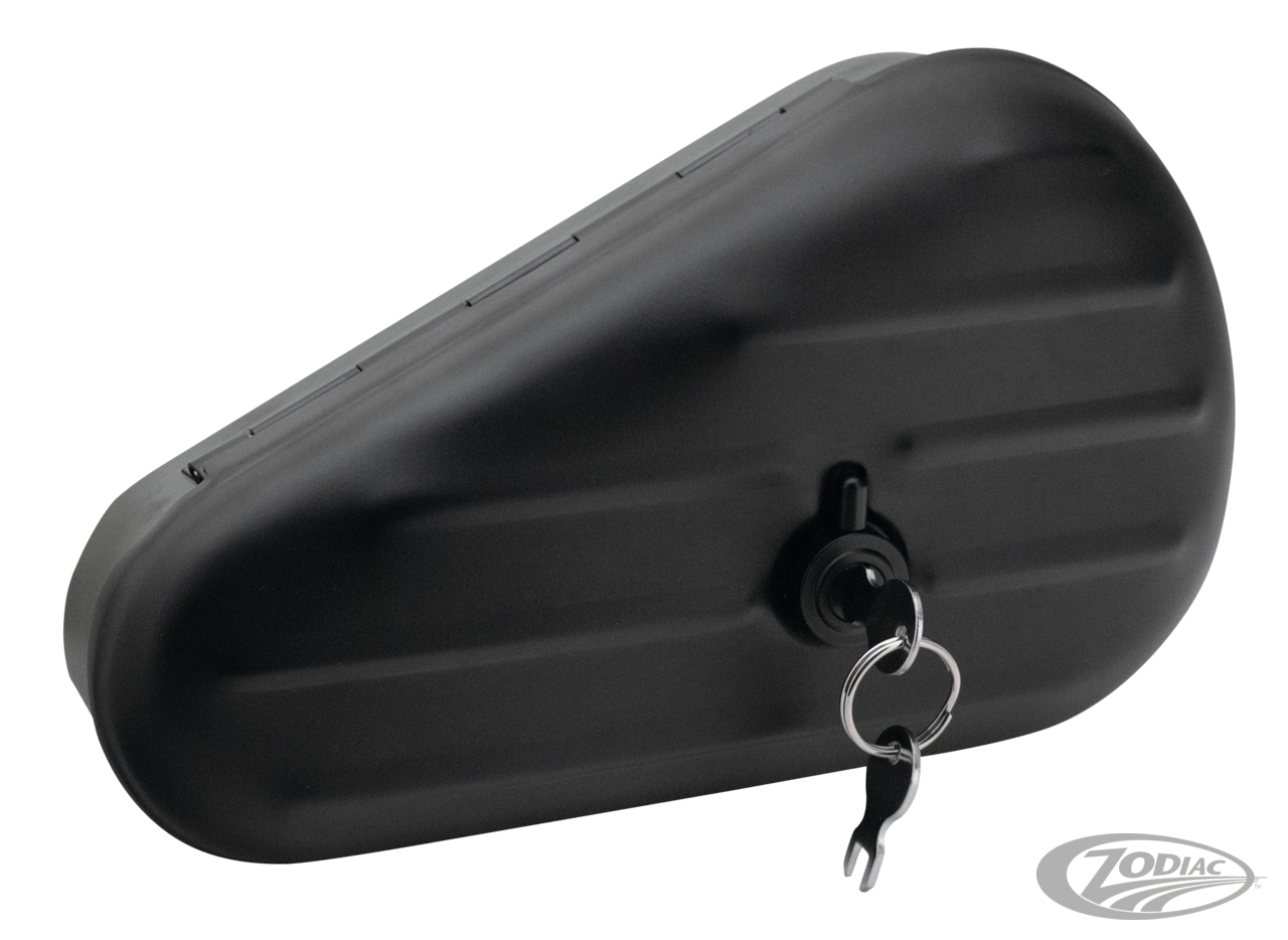 Oval Toolbox black 41-UP For Harley-Davidson