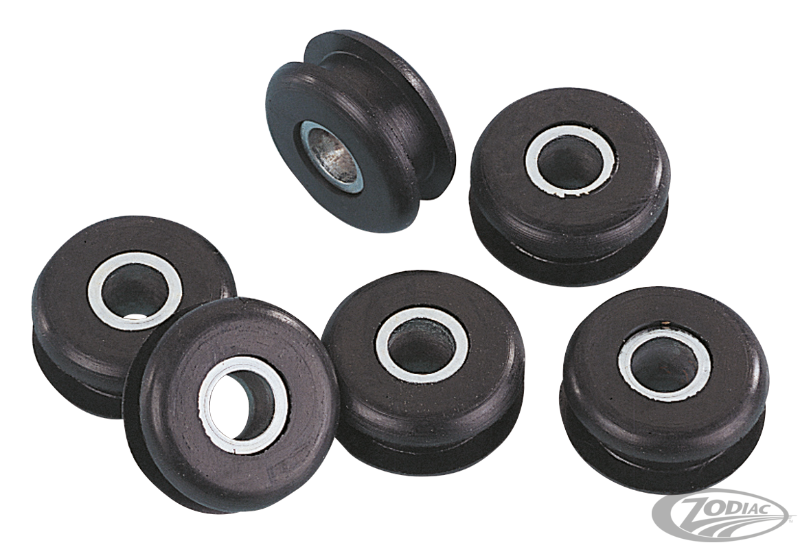 GZP Rubber mounts Flatside tanks 6 pack For Harley-Davidson