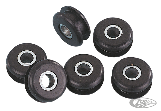 GZP Rubber mounts Flatside tanks 6 pack For Harley-Davidson