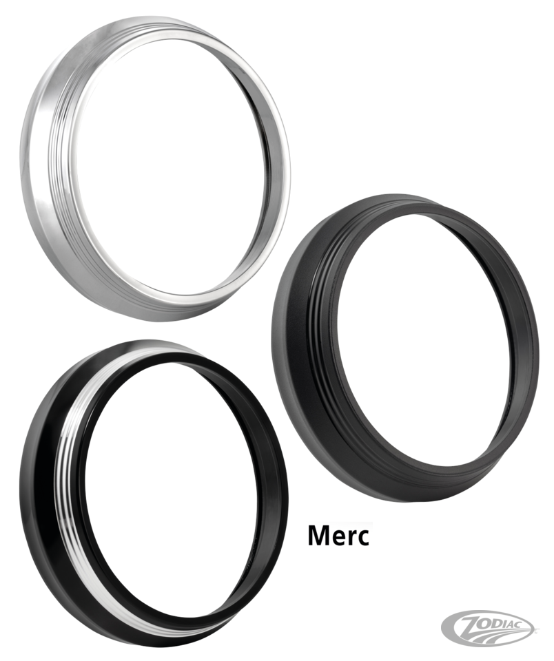 PM Merc FL Headlight bezel Black OPS For Harley-Davidson