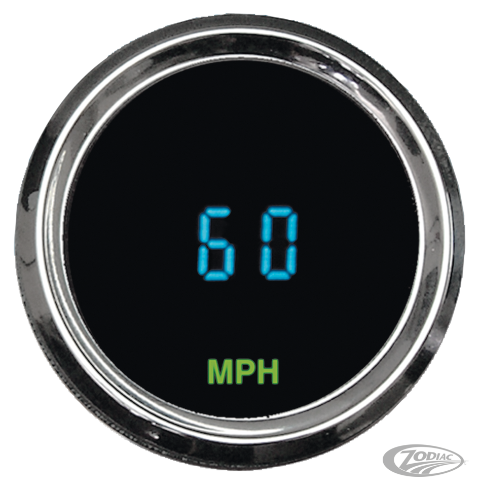 Round Mini Speedometer 2-1/16" KPH For Harley-Davidson