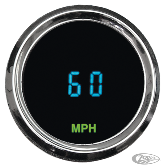 Round Mini Speedometer 2-1/16" KPH For Harley-Davidson