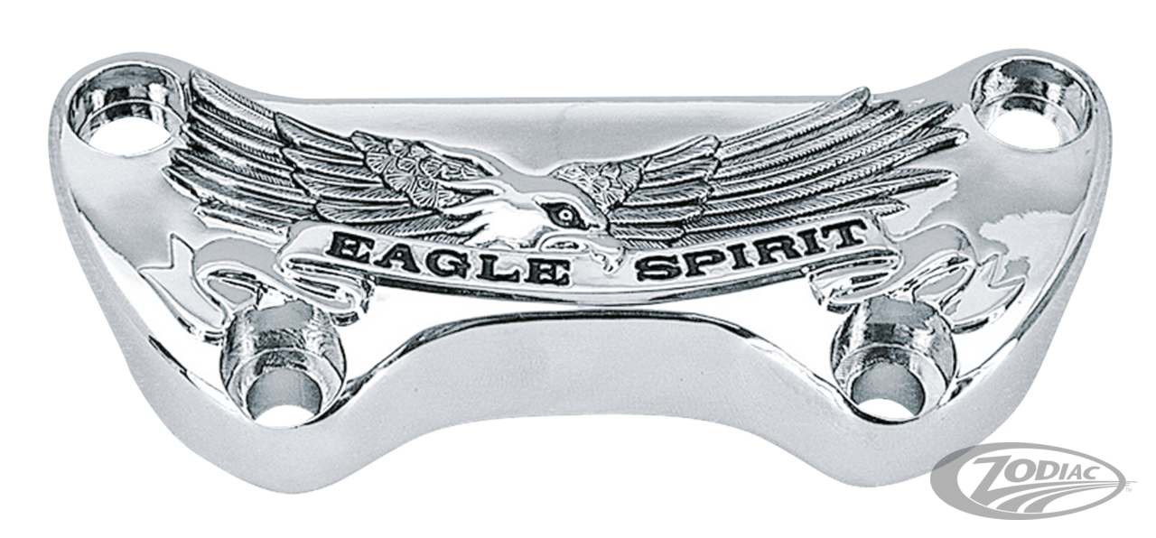 GZP Eagle Spirit handlebar clamp HD chro For Harley-Davidson