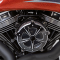 Billet p rod covers TC99-up Black/Machin For Harley-Davidson