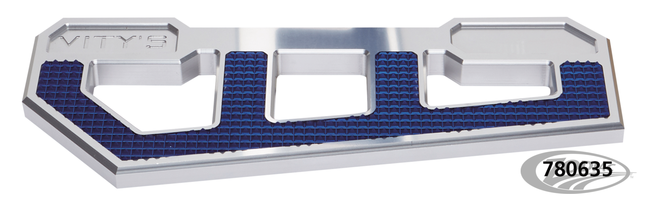 RACING FLOORBOARDS ICE W/ DIAMOND BLUE For Harley-Davidson