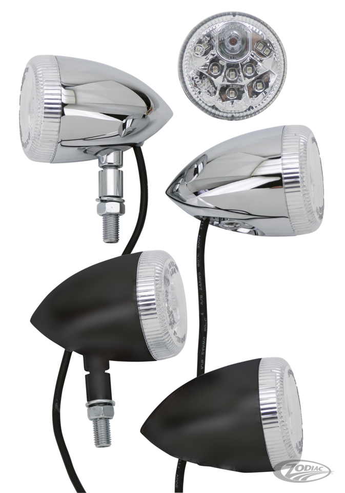 GZP Chrome Pathfinder front LED 2-functi For Harley-Davidson