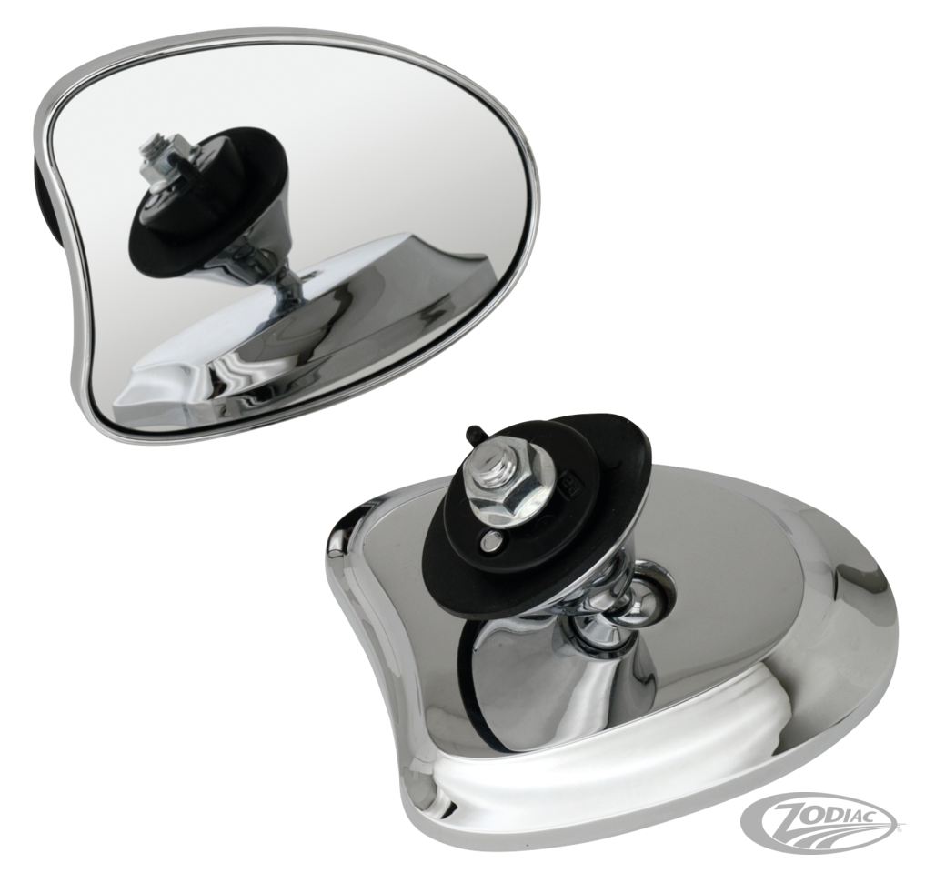 GZP Ch radium tprd Frng mirrors FLH14-UP For Harley-Davidson