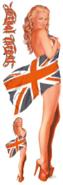 MISS ENGLAND 3"X10" For Harley-Davidson