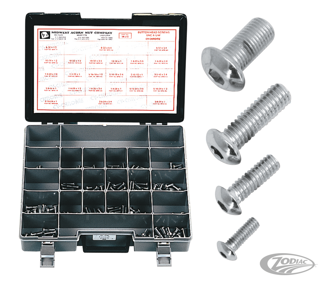 Button head Allen screws assortment box For Harley-Davidson