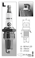 Each Brisk LR17YC-1 Spark plug For Harley-Davidson