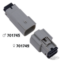 Molex 07Up 8-Position Male Gray OEM72447 For Harley-Davidson